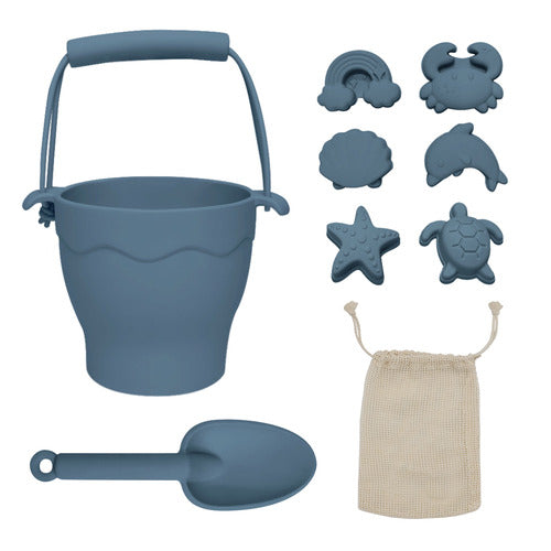 Silicone 8pc Bucket & Spade Set