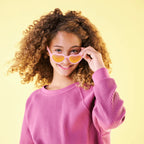 Babiators Polarised Hearts - Frosted Pink