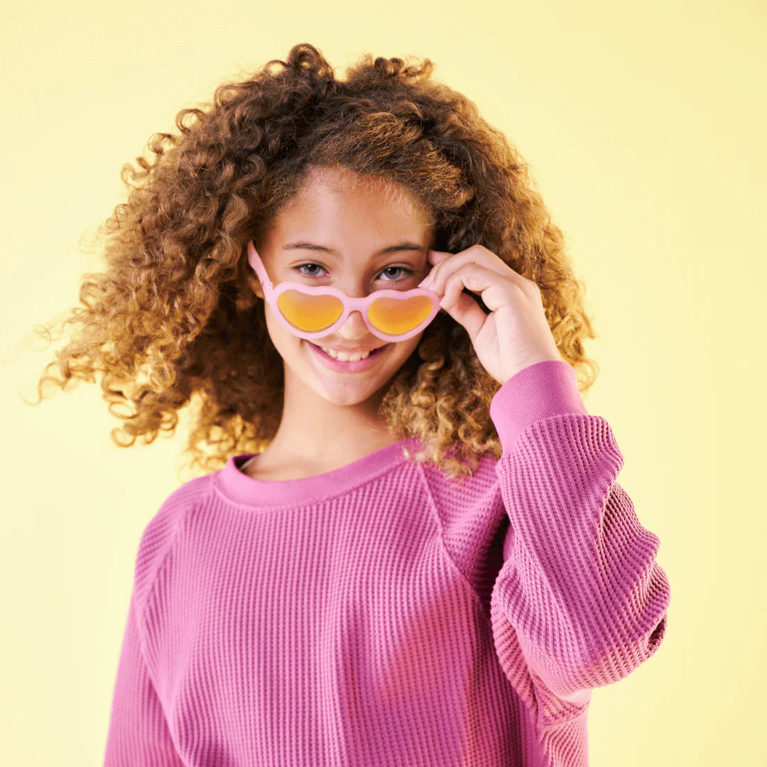 Babiators Polarised Hearts - Frosted Pink