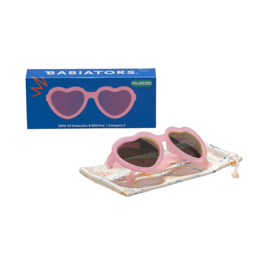 Babiators Polarised Hearts - Frosted Pink