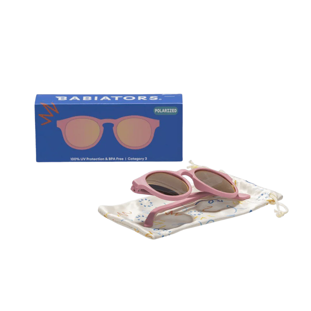 Babiators Polarised Keyholes - Pretty In Pink/Mirrored Lenses
