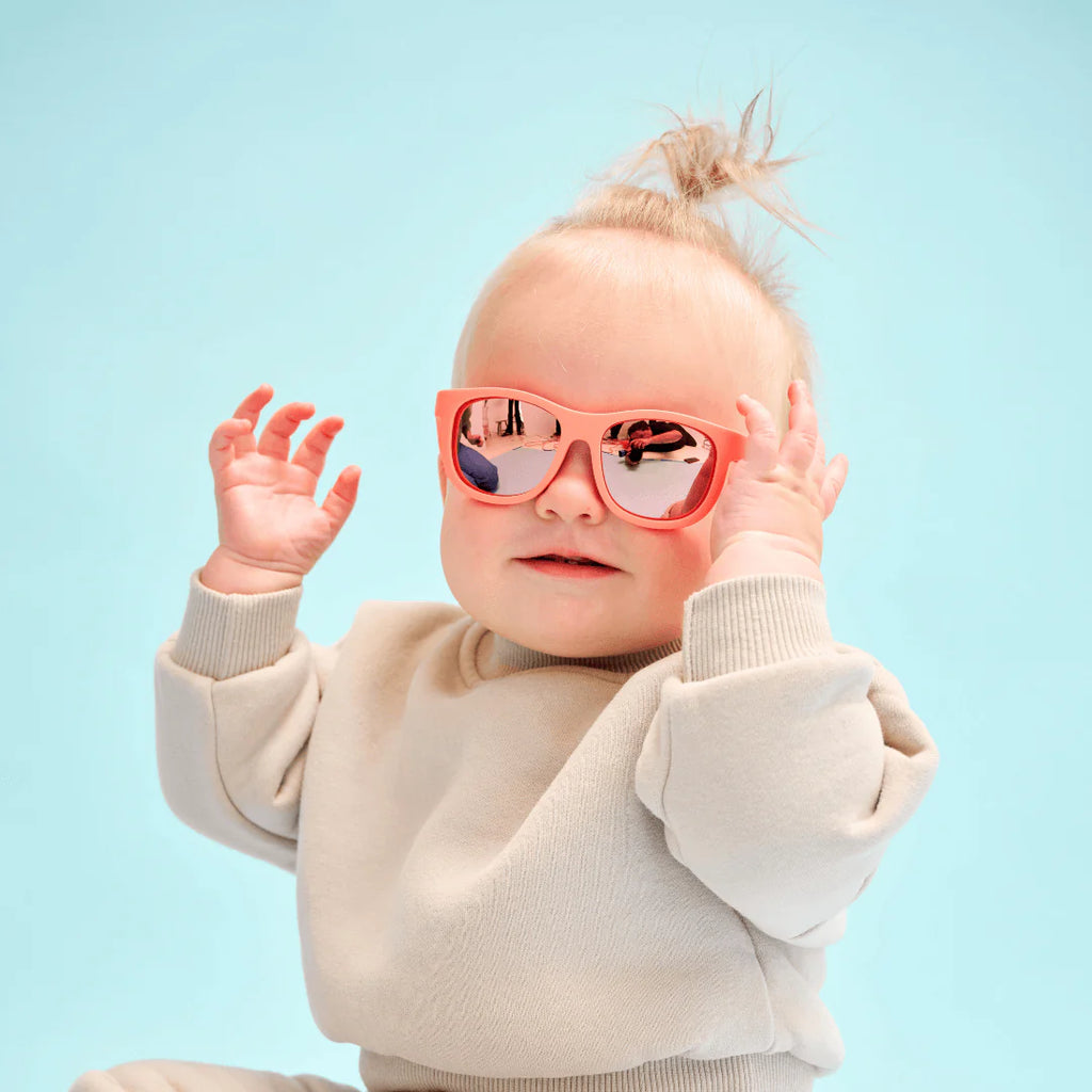 Babiators Polarised Navigators - Perfectly Papaya/Peach Mirror