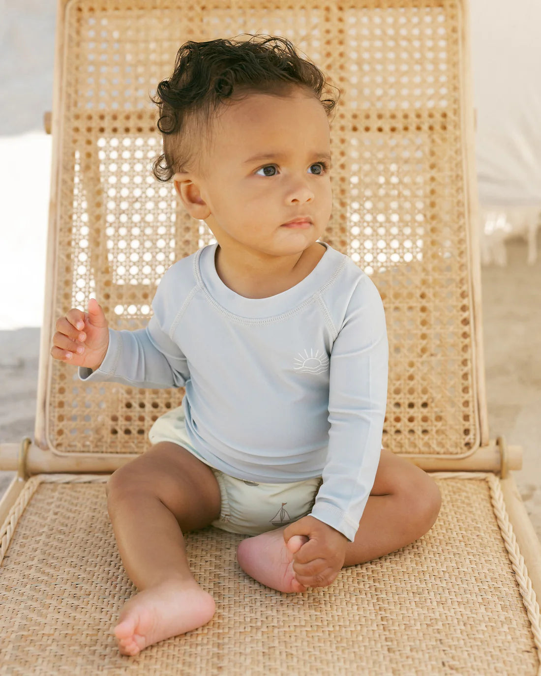 Quincy Mae Boys Swim Diaper || Sailboats