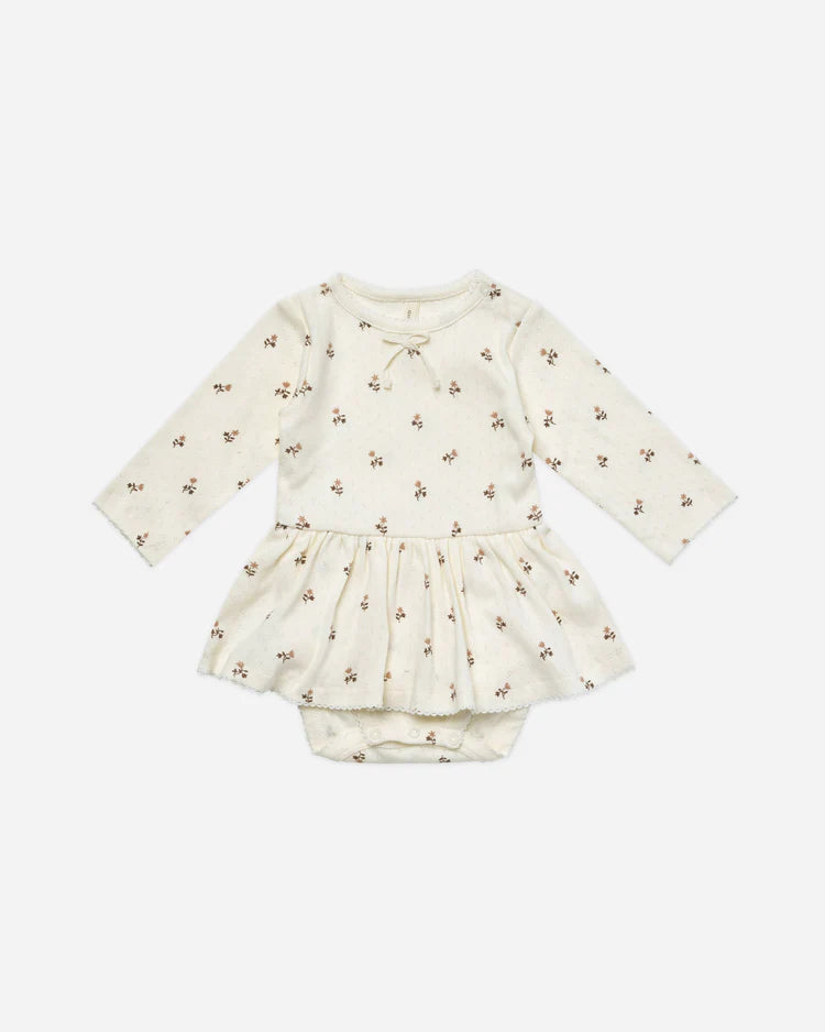 Quincy Mae Pointelle Long Sleeve Tee || Rose Fleur