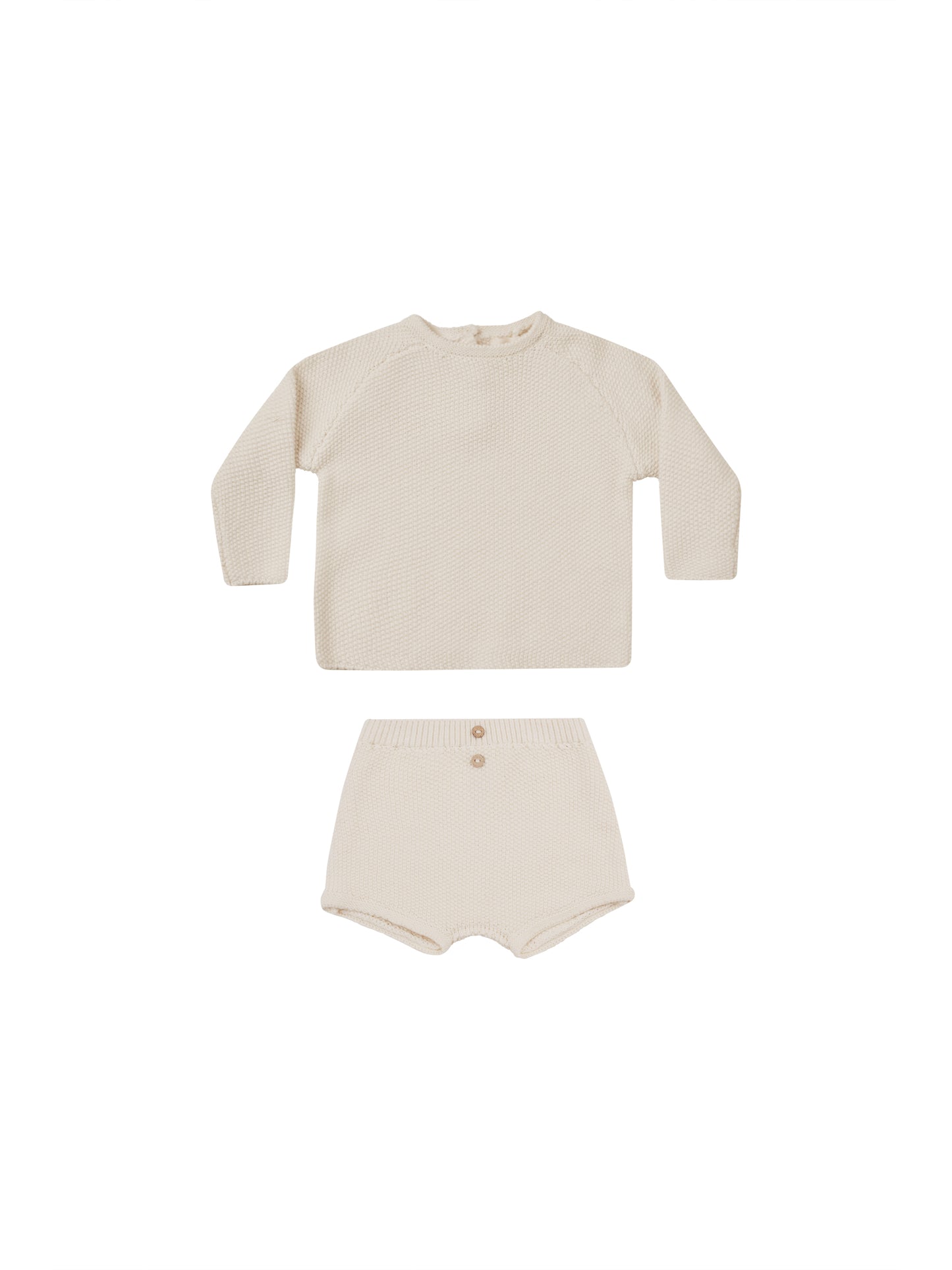 Quincy Mae Summer knit set || natural