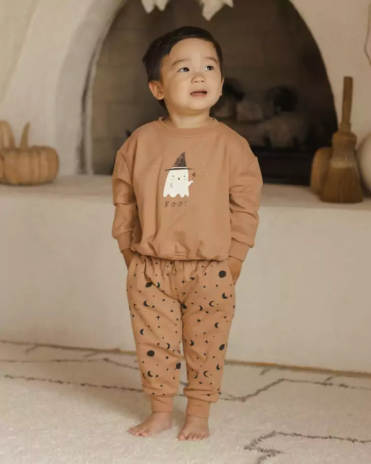 Quincy Mae - Relaxed Fleece Sweatshirt Ghost