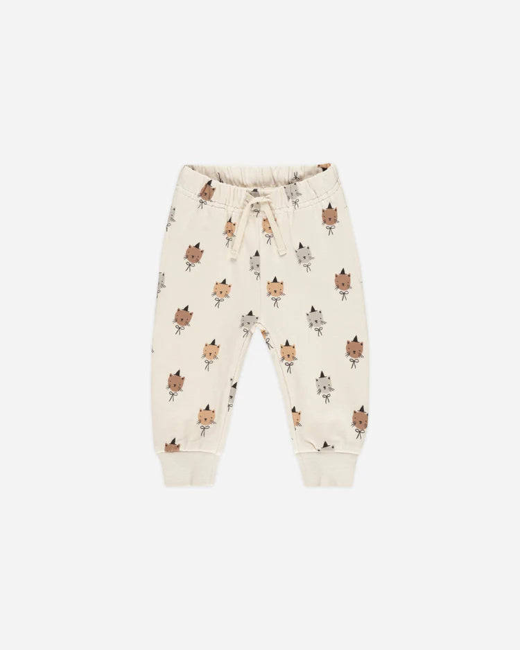 Quincy Mae - Relaxed Fleece Sweatpant Cats