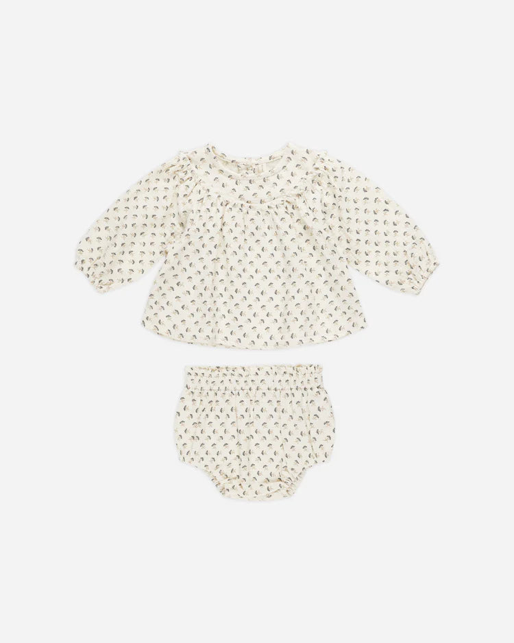 Quincy Mae Mia Top + Bloomer Set || French Flora