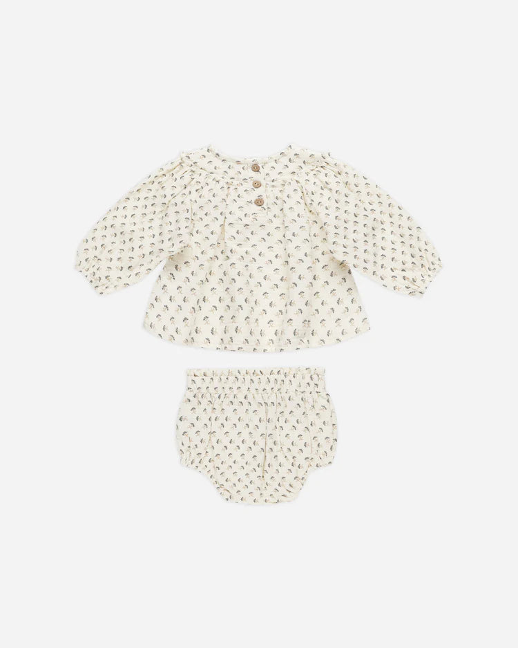 Quincy Mae Mia Top + Bloomer Set || French Flora