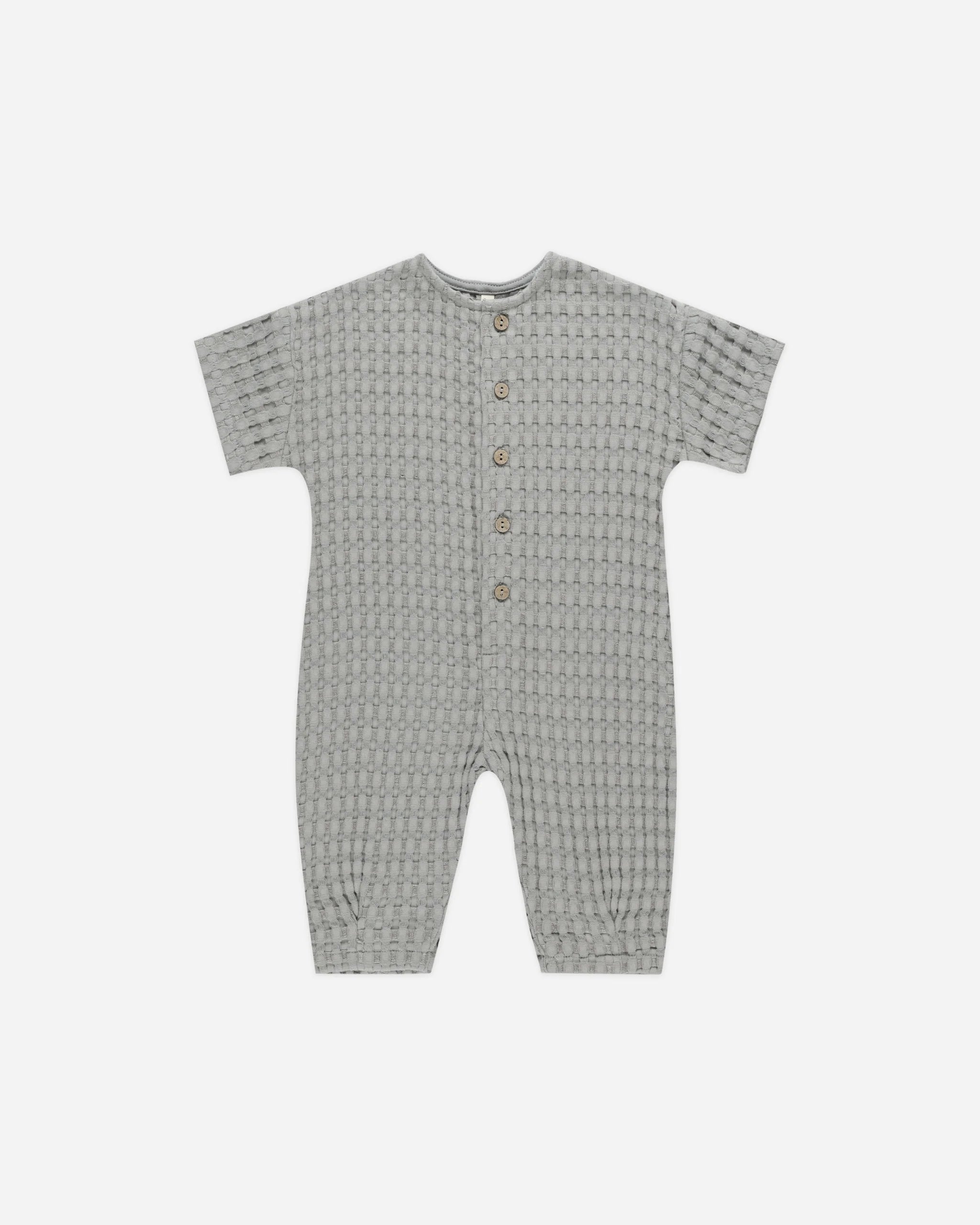 Quincy Mae Hayes Jumpsuit || Dusty Blue