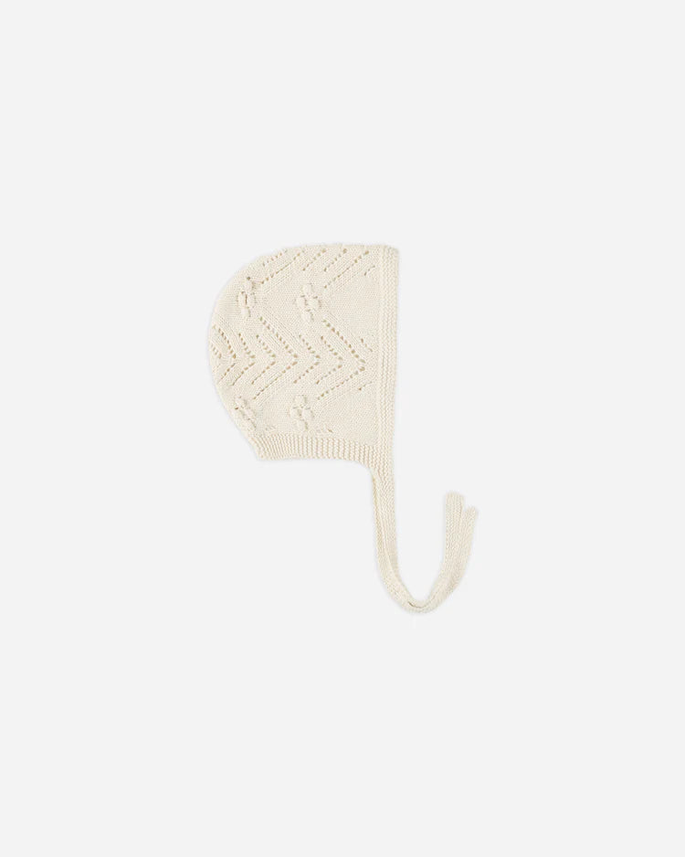 Quincy Mae Knit Bonnet || Natural