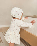 Quincy Mae Pointelle Long Sleeve Tee || Rose Fleur