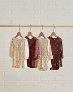 Quincy Mae Pointelle Long Sleeve Tee || Rose Fleur