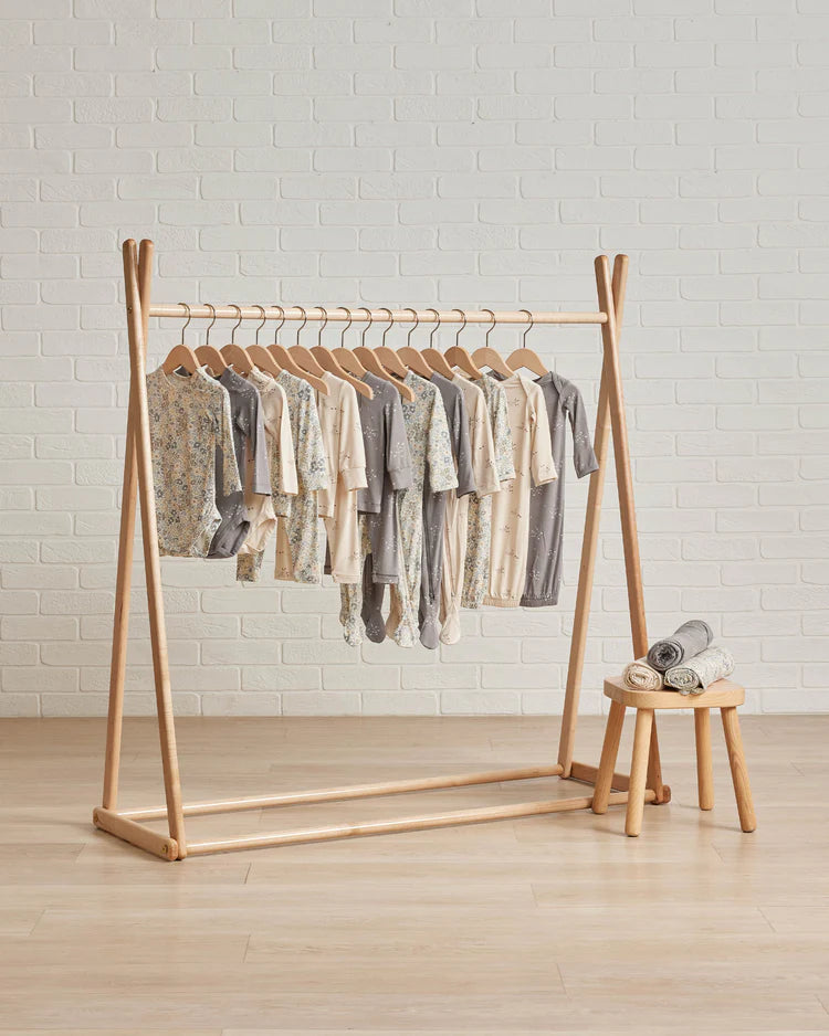 Quincy Mae Bamboo long sleeve bodysuit || Winter Garden