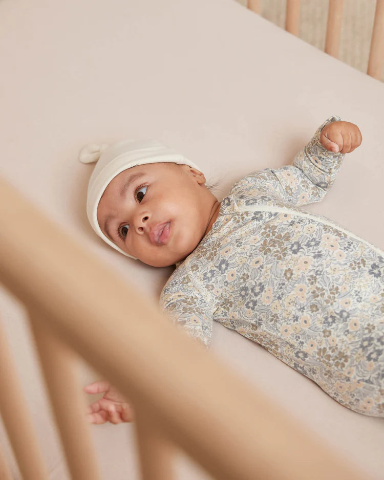 Quincy Mae Bamboo Zip Footie || Winter Garden