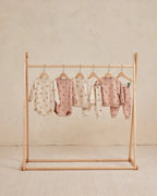Quincy Mae crewneck bubble romper | tractors