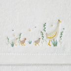 Jiggle & Giggle Paddling Ducks Bath Towel & Face Washer in Organza Bag