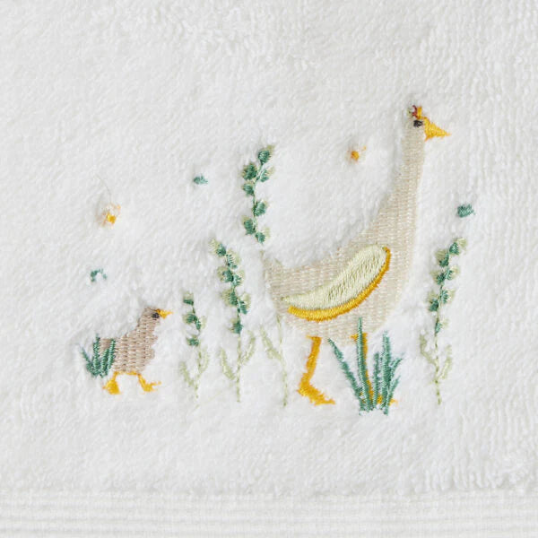 Jiggle & Giggle Paddling Ducks Bath Towel & Face Washer in Organza Bag