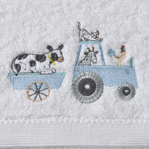 Jiggle & Giggle Farm Fun Bath Towel & Face Washer in Organza Bag