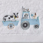 Jiggle & Giggle Farm Fun Bath Towel & Face Washer in Organza Bag