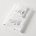 Jiggle & Giggle Sheep Family Bath Towel & Face Washer in Organza Bag