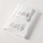 Jiggle & Giggle Sheep Family Bath Towel & Face Washer in Organza Bag