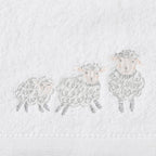 Jiggle & Giggle Sheep Family Bath Towel & Face Washer in Organza Bag