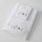 Jiggle & Giggle Jungle Adventure Bath Towel & Face Washer in Organza Bag