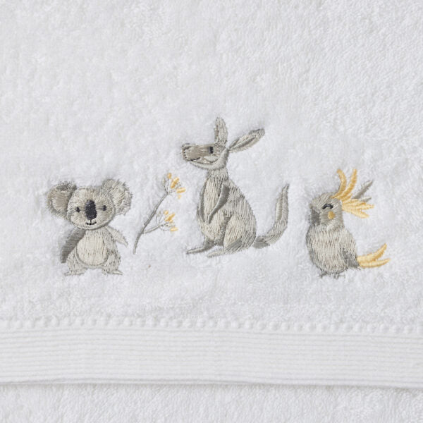 Jiggle & Giggle Little Critters Bath Towel & Face Washer in Organza Bag