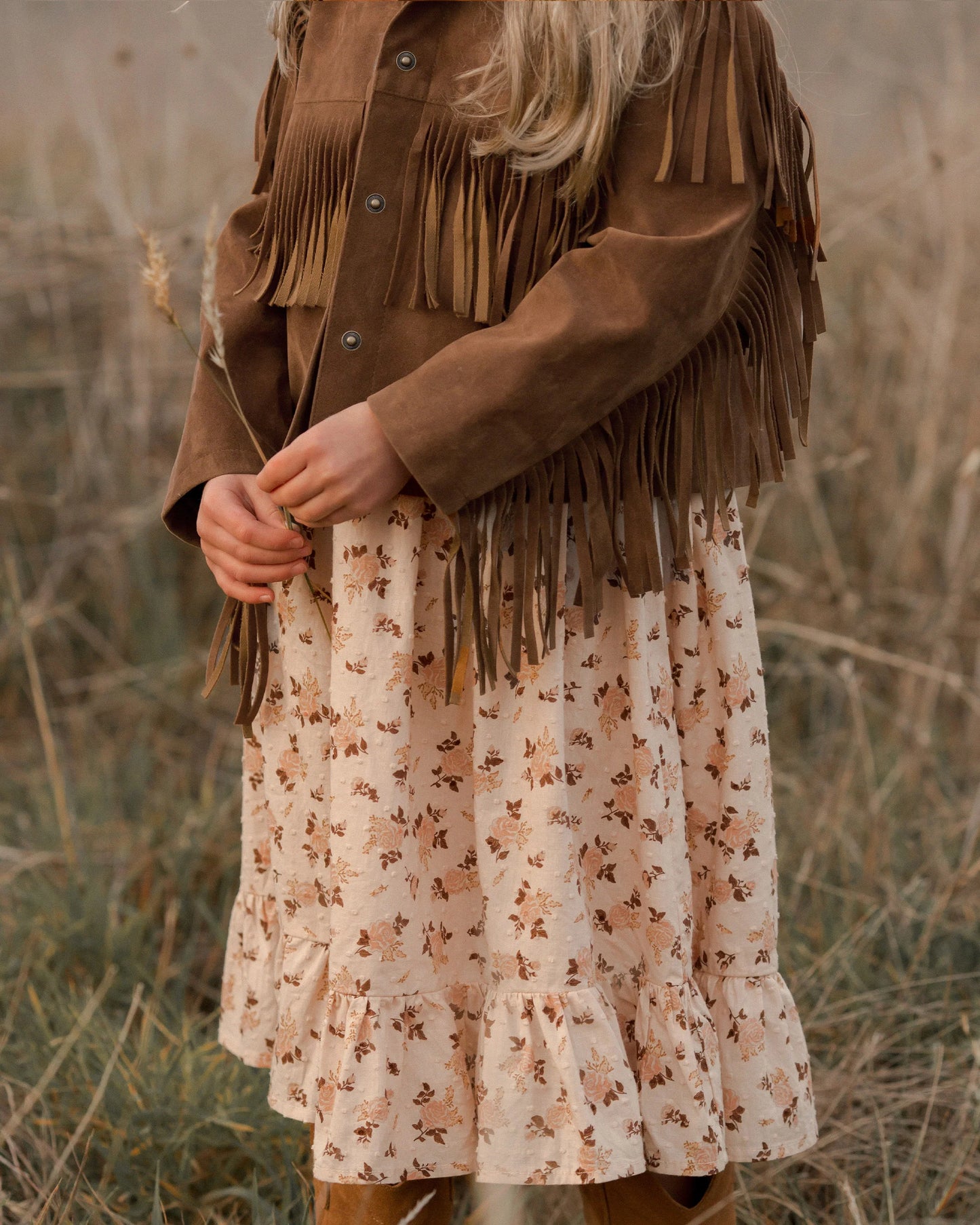 Rylee & Cru Fringe Jacket || Saddle