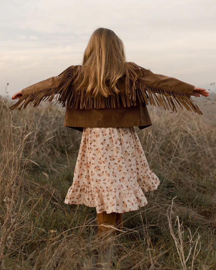 Rylee & Cru Fringe Jacket || Saddle