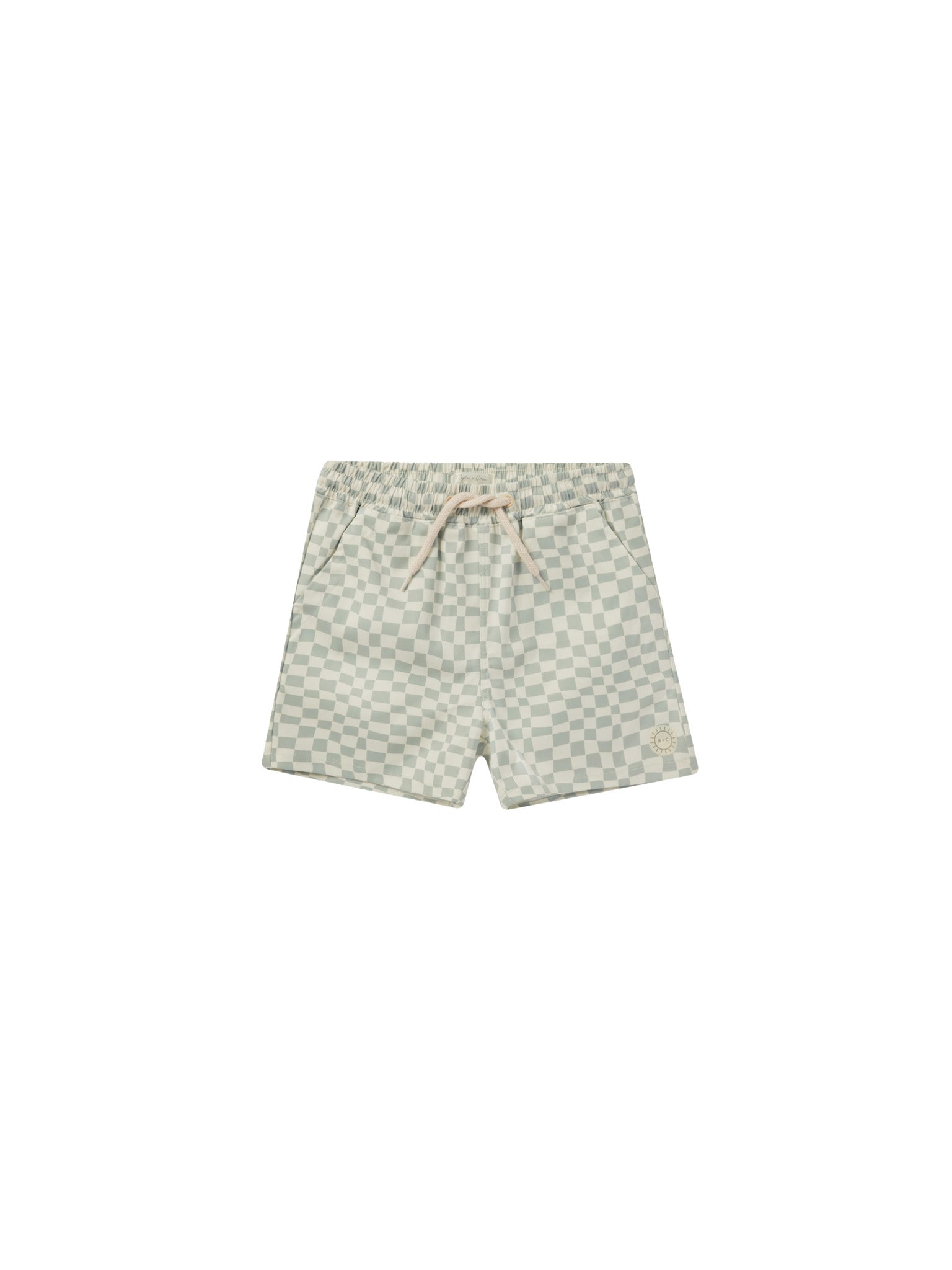 Rylee & Cru Boardshort || Seafoam Check