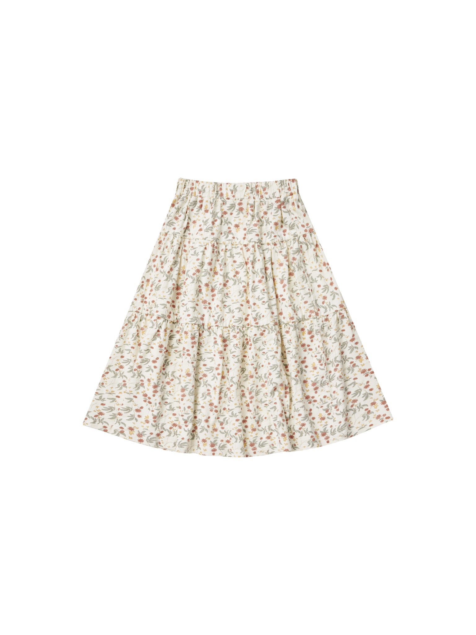 Rylee & Cru Tiered Midi Skirt || Aster