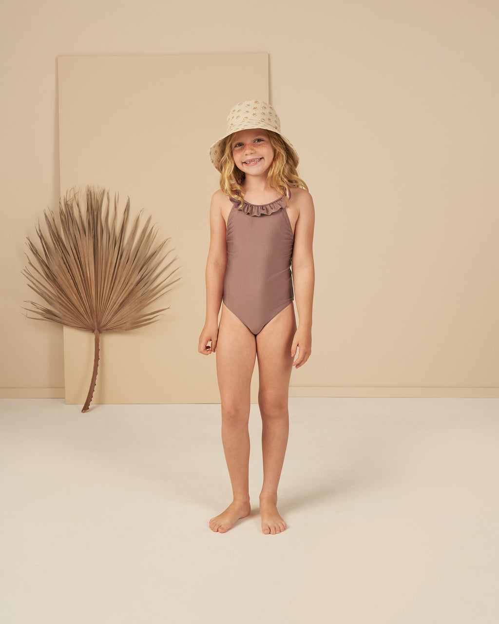 Rylee & Cru Arielle One-Piece || Mulberry Shimmer