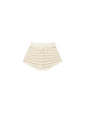 Rylee & Cru Knit Shorts || Sand Stripe