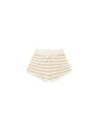 Rylee & Cru Knit Shorts || Sand Stripe