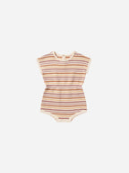 Rylee & Cru Kai Romper || Honeycomb Stripe