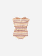 Rylee & Cru Kai Romper || Honeycomb Stripe