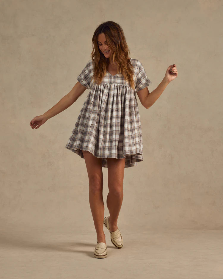 RYLEE + CRU Women's Maxwell Dress | Blue Flannel