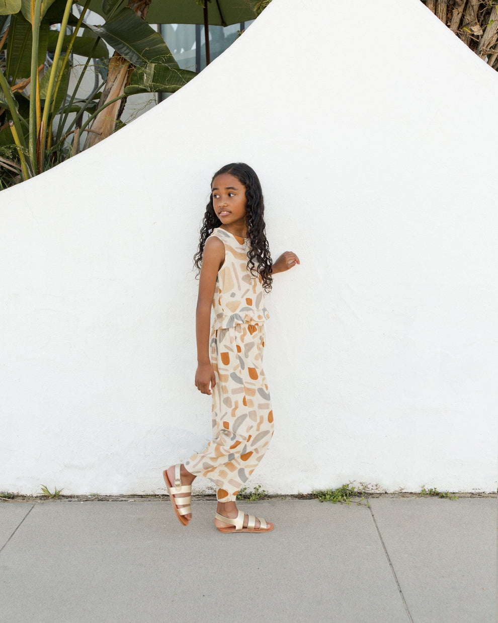 RYLEE & CRU wide leg pant || abstract