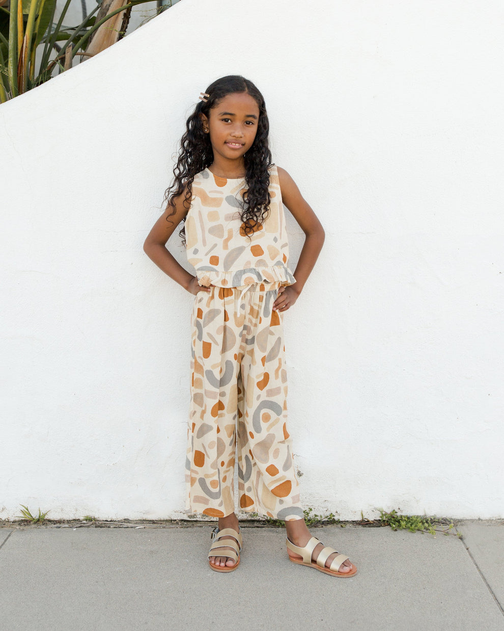 RYLEE & CRU wide leg pant || abstract