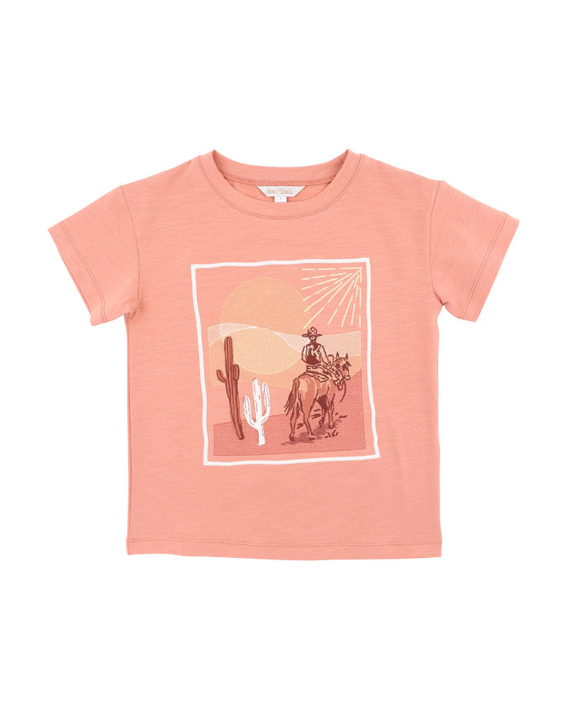 Fox & Finch Abstract Oasis Desert Horse Tee