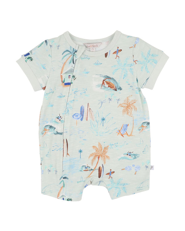 Fox & Finch Surfs Up Short Sleeve Zipsuit