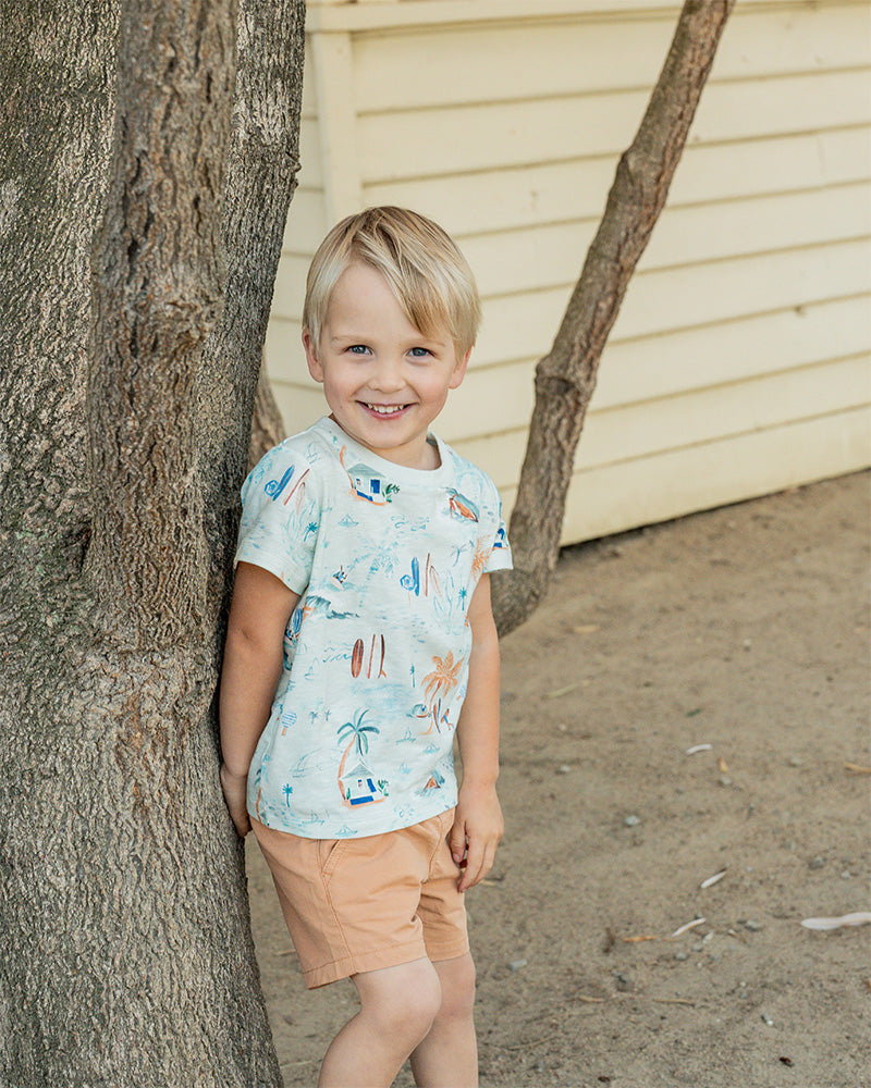 Fox & Finch Surfs Up Print Tee