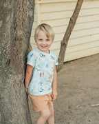 Fox & Finch Surfs Up Print Tee