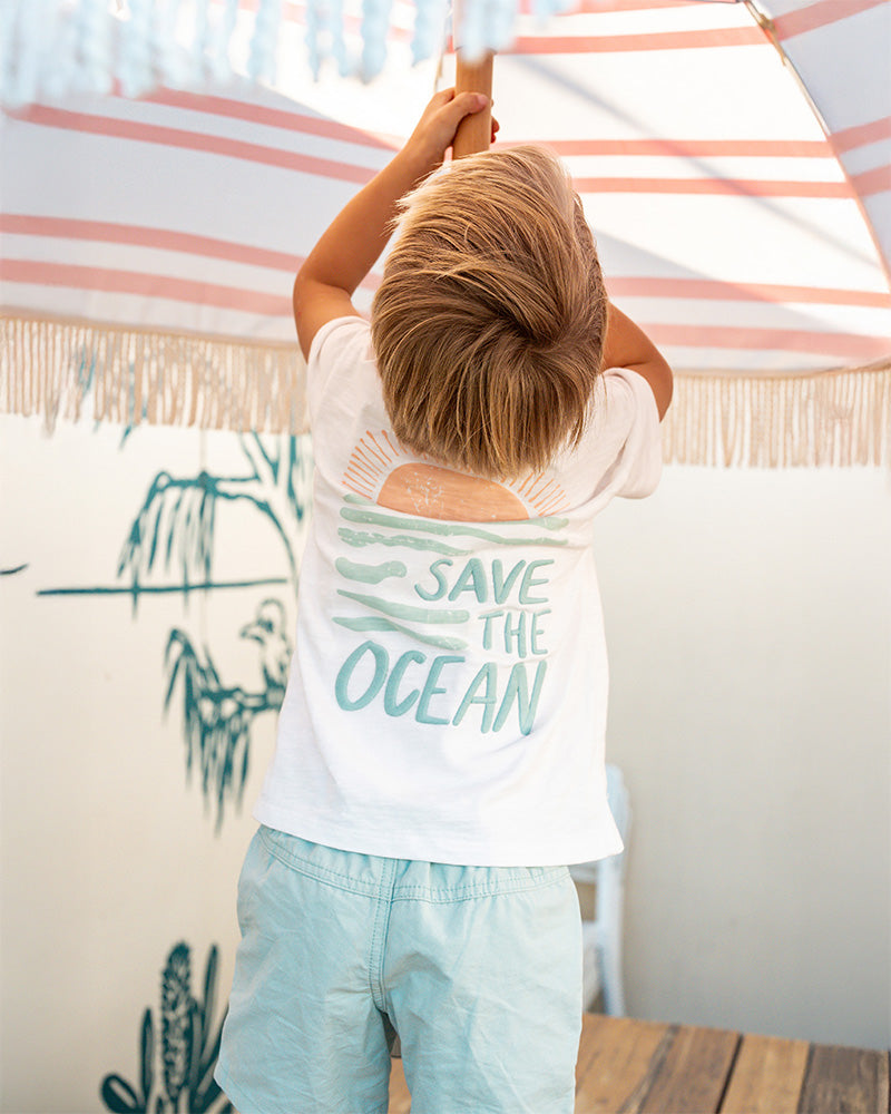 Fox & Finch Surfs Up Save the Ocean Tee