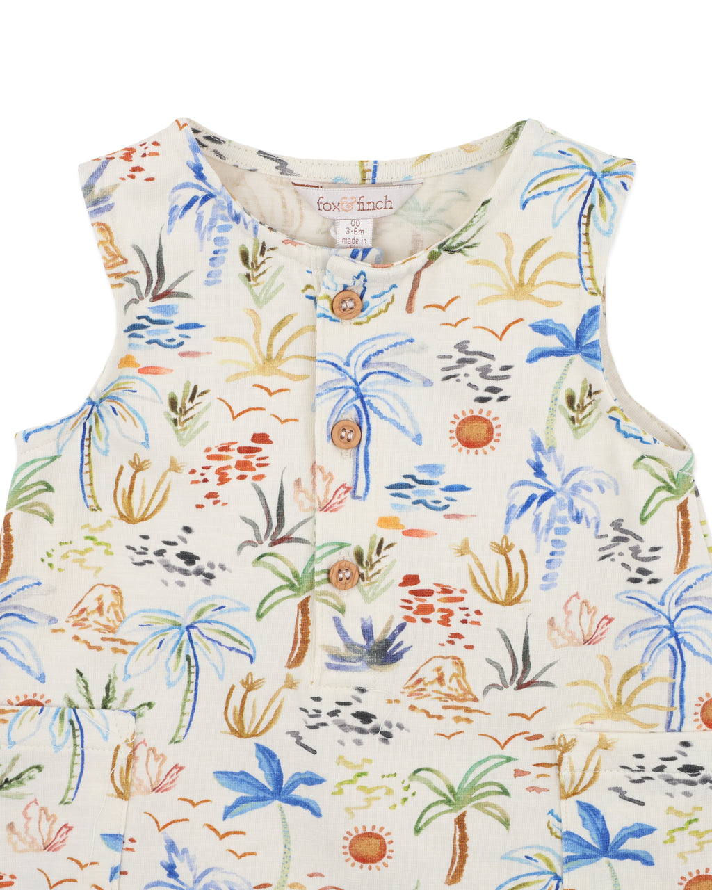 Fox & Finch Havana Organic Button Up Romper
