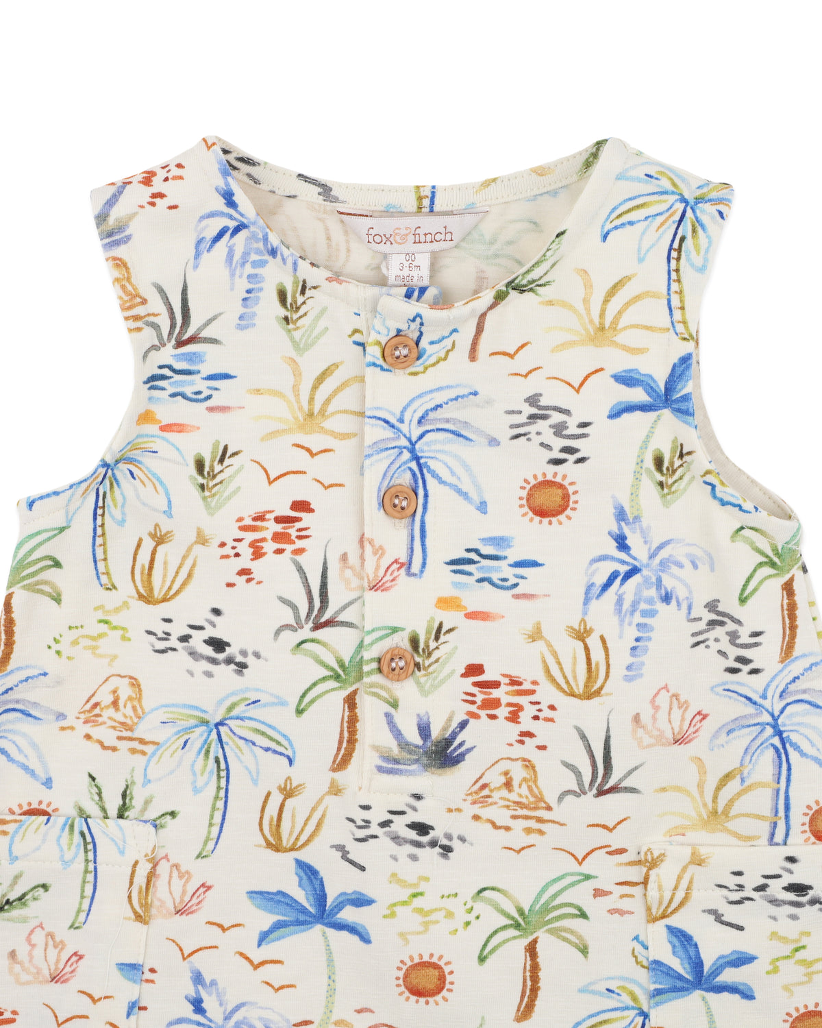 Fox & Finch Havana Organic Button Up Romper