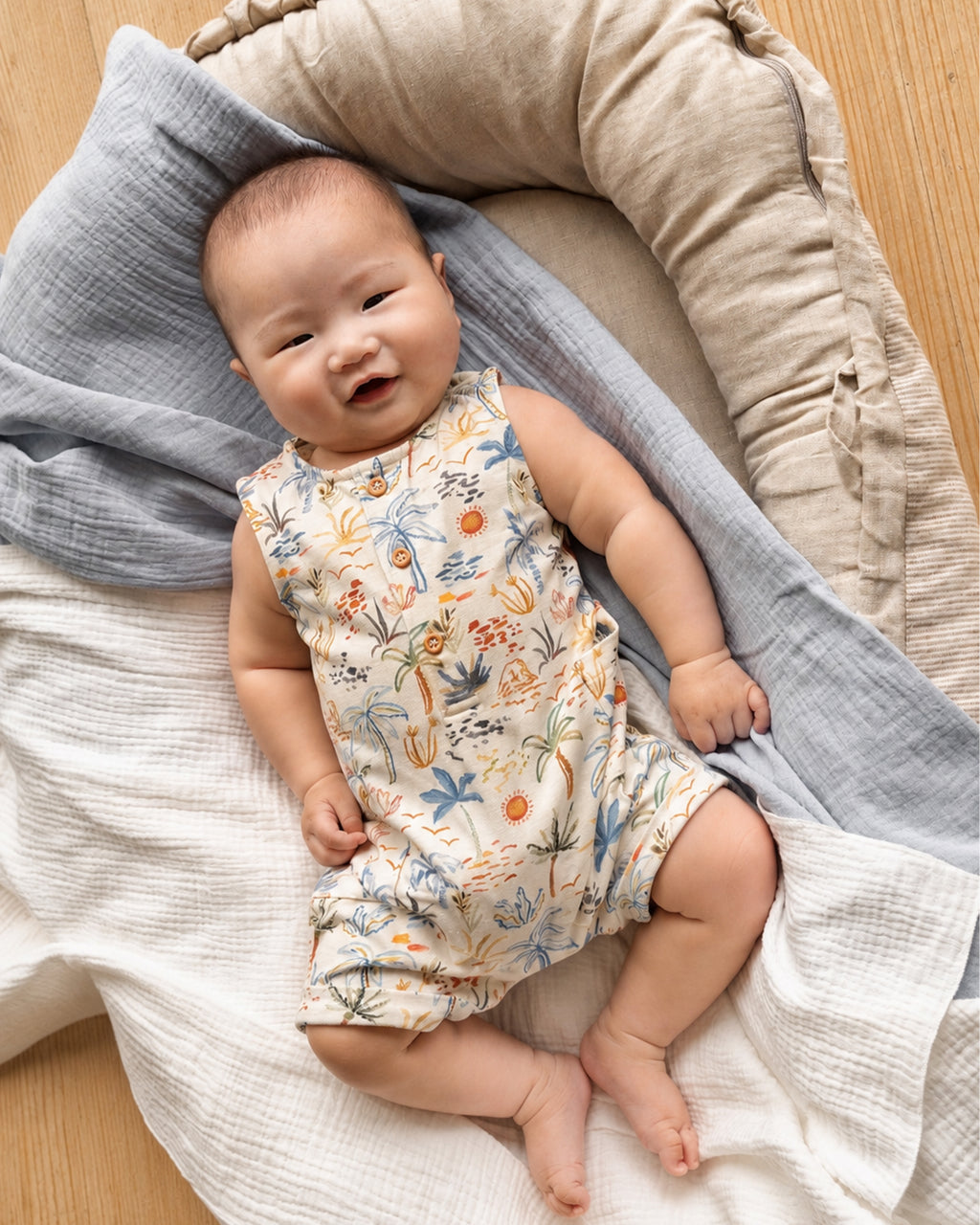 Fox & Finch Havana Organic Button Up Romper