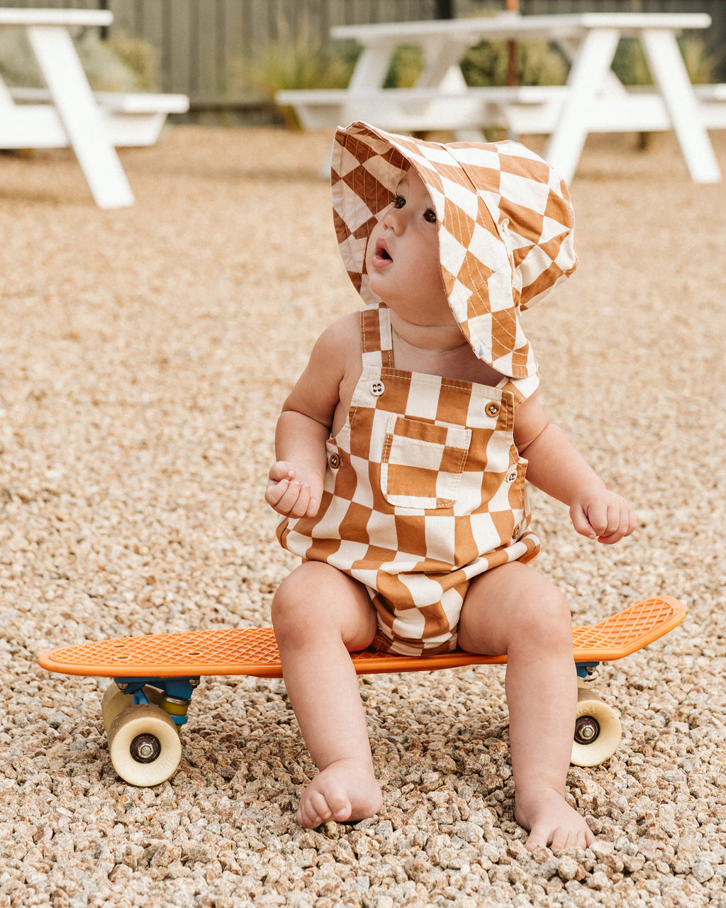 Fox & Finch Phoenix Checkerboard Overalls